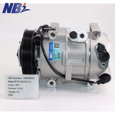Good price DVE12 Auto AC Compressor 12V 116MM for Hyundai Accent 2014 New Air Conditioner Compressor 5PK 97701C7000 online