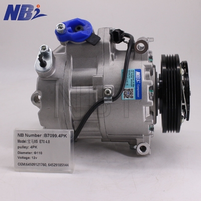 For BMW X5 E70 4.8 New Pulley 4PK 110 Diameter 12V Voltage OEM 64509121760,64529185144 Air Compressors